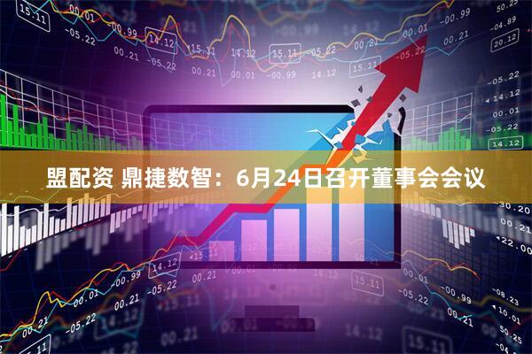 盟配资 鼎捷数智：6月24日召开董事会会议