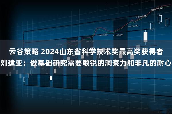 云谷策略 2024山东省科学技术奖最高奖获得者刘建亚：做基础研究需要敏锐的洞察力和非凡的耐心